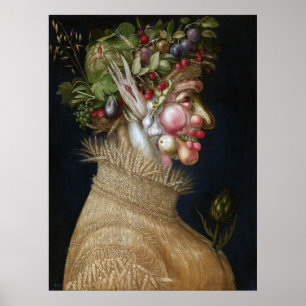 Poster Été de Giuseppe Arcimboldo