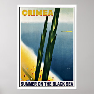 Poster Été de la Crimée Russie sur le cru de la Mer Noire