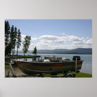 Poster Été du lac Flathead