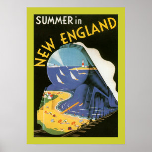 Poster Été En Nouvelle-Angleterre (frontière)