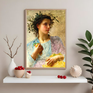 Poster Été par William Bouguereau