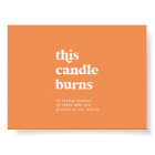 Été rétro | Orange Ce Candle Brûle Signe