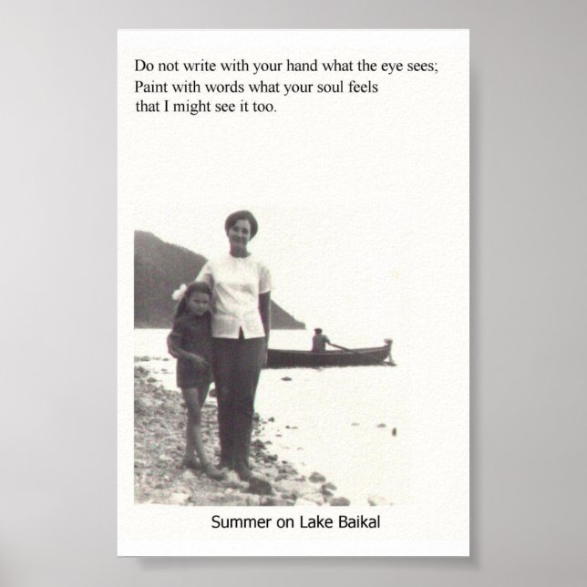 Poster Été sur le lac Baikal (Devant)