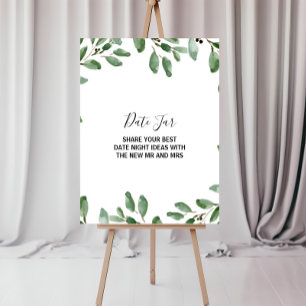 Poster Été vert Tropical Eucalyptus Date Jar Signal