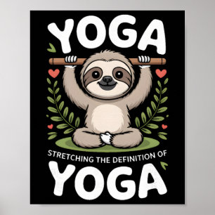 Poster Étendre la définition de la paresse du yoga _3 