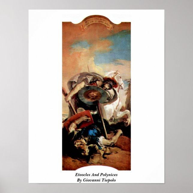 Poster Eteocles Et Polynésies Par Giovanni Tiepolo (Devant)