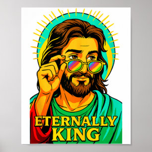 Poster Eternellement Roi Cool Jésus Christian Anime Manga
