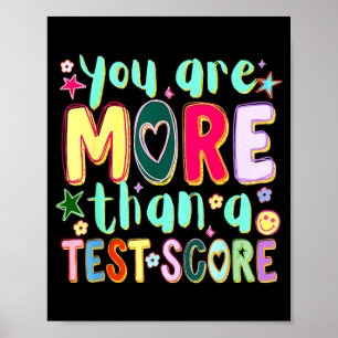 Poster Êtes plus qu'un score de test drôle journée de tes