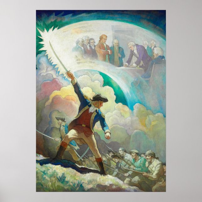 Poster Ethan Allen, Précurseur de l'Indépendance par Wyet (Devant)