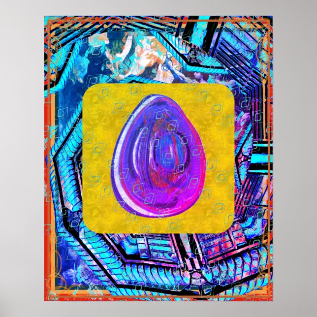 Poster Éther élémentaire dans la Terre aide de méditation (Devant)