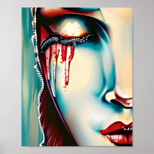 Poster Ethereal Art Shimmery Woman