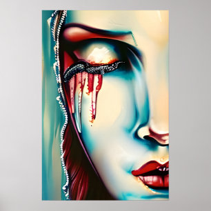 Poster Ethereal Art Shimmery Woman