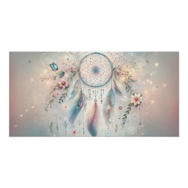 Poster Ethereal Boho Dreamcatcher (Devant)