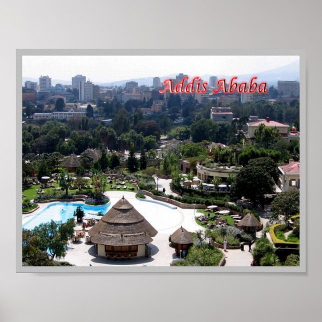 Poster Éthiopie - Addis-Abeba - (Devant)