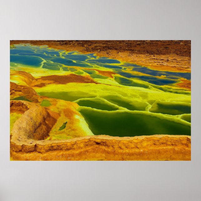 Poster Ethiopie Erta Ale Active Volcano Afar Région (Devant)