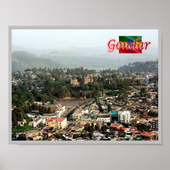 Poster Éthiopie - Gondar - (Devant)