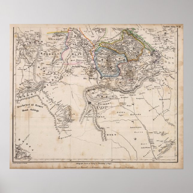 Poster Éthiopie, Somalie, Afrique (Devant)