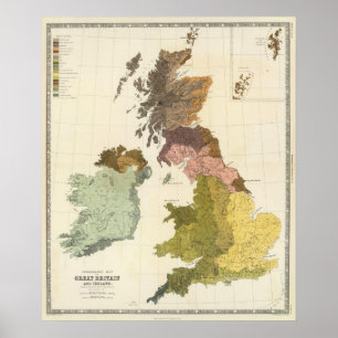 Poster Ethnographique, Gt Brit, Irlande
