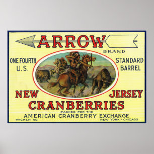 Poster Étiquette Arrow Brand Cranberry