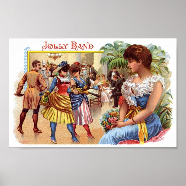 Poster Étiquette de cigare de Jolly Band (Devant)