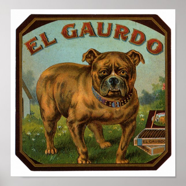 Poster Étiquette du cigare El Gaurdo (Devant)