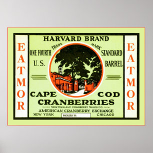 Poster Étiquette vintage Fruit