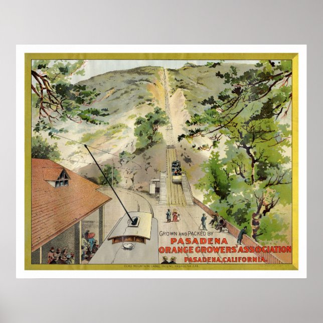 Poster Étiquette Vintage orange (Devant)