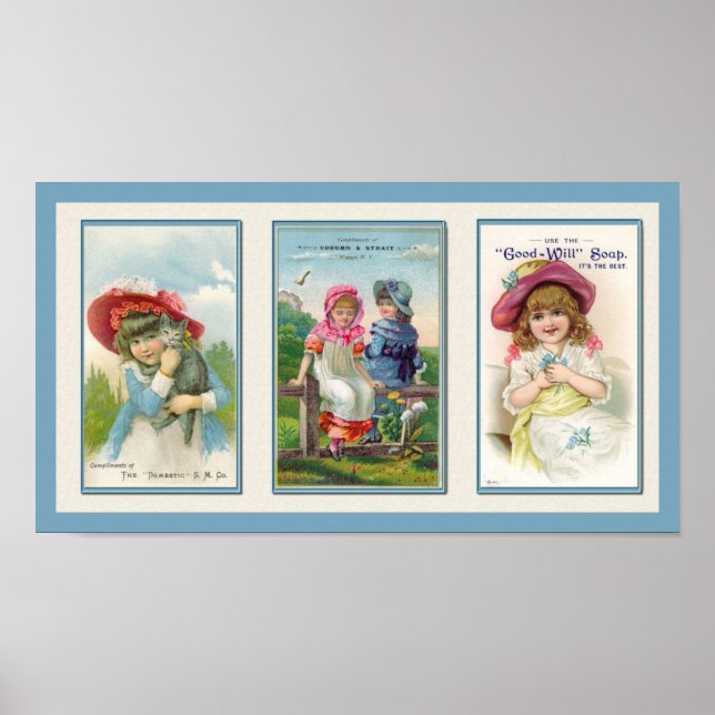 Poster Étiquette Vintage triple KRW Imprimer (Devant)