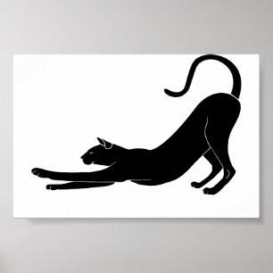 Poster Étirement de chats