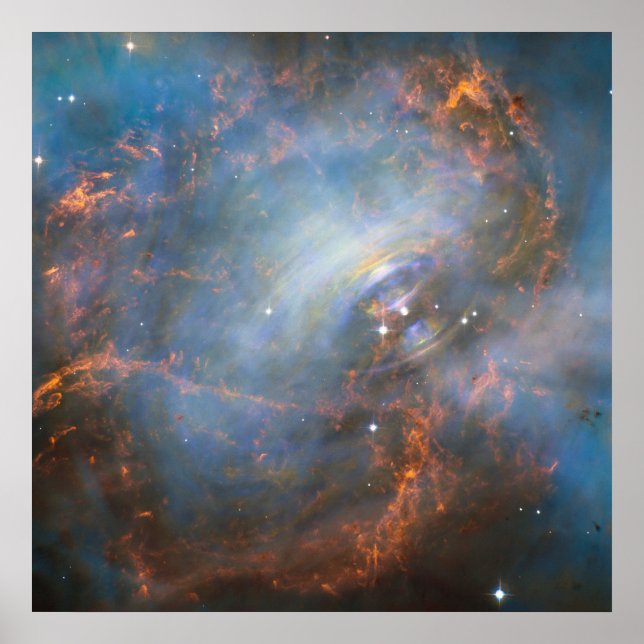 Poster Étoile Centrale De Neutron Dans La Nebula Du Crabe (Devant)