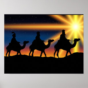 Poster Étoile de Bethléem - Naissance du Christ