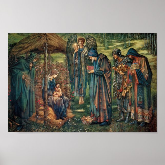 Poster Étoile de Bethléem (par Edward Burne-Jones) (Devant)