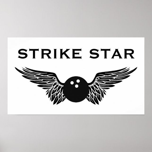 Poster étoile de bowling (Devant)