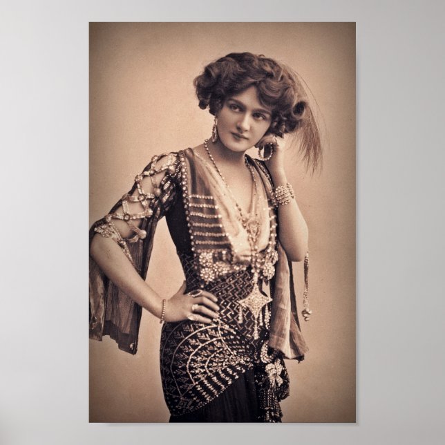 Poster Étoile de cinéma Lily Vintage (Devant)