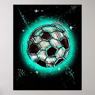 Poster étoile de football