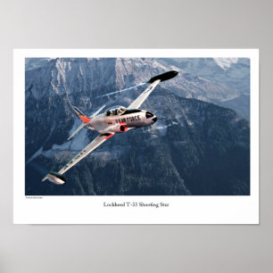 Poster Étoile de tir Lockheed T-33