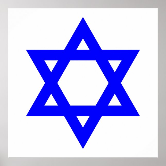 Poster ✡︎ Étoile juive de David (Devant)