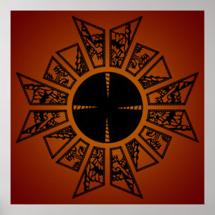 Poster étoile rouge