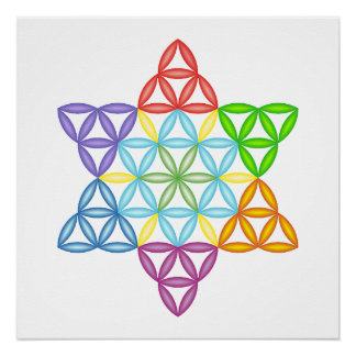 Poster Étoile Sacrée - Étoile De Vie, 02/3D.