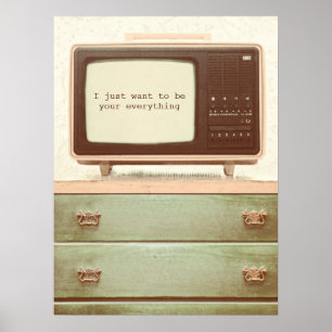 Poster Étoile TV vintage