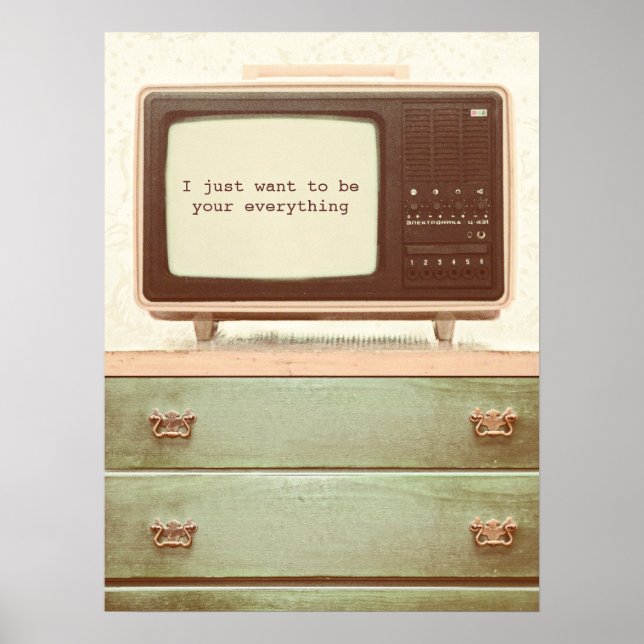 Poster Étoile TV vintage (Devant)