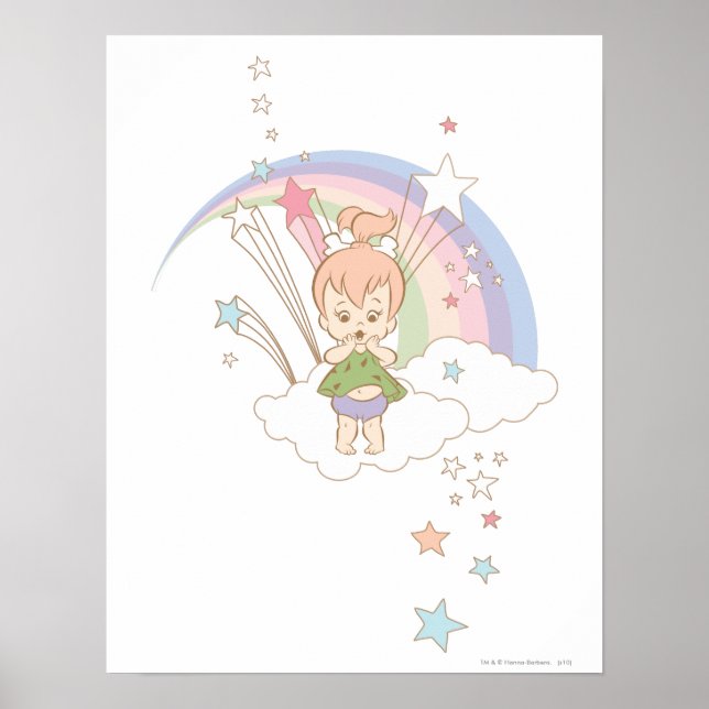 Poster Etoiles arc-en-ciel PEBBLES™ (Devant)