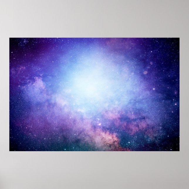 Poster étoiles de fumée de l'univers Abstrait (Devant)