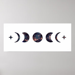 Poster Étoiles de phase de lune