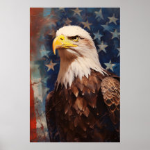 Étoiles et rayures d'aigle patriotique américain