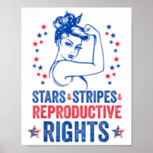Poster Étoiles Grèves Et Droits De Reproduction 4 juillet