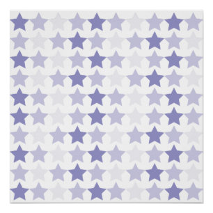 Poster Étoiles Patriotique Blue Ombre