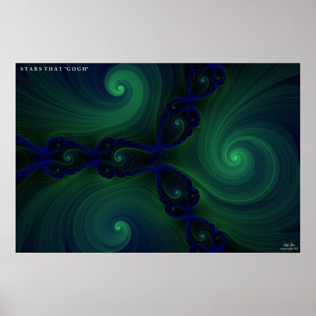 Poster Étoiles qui "Gogh" (Devant)