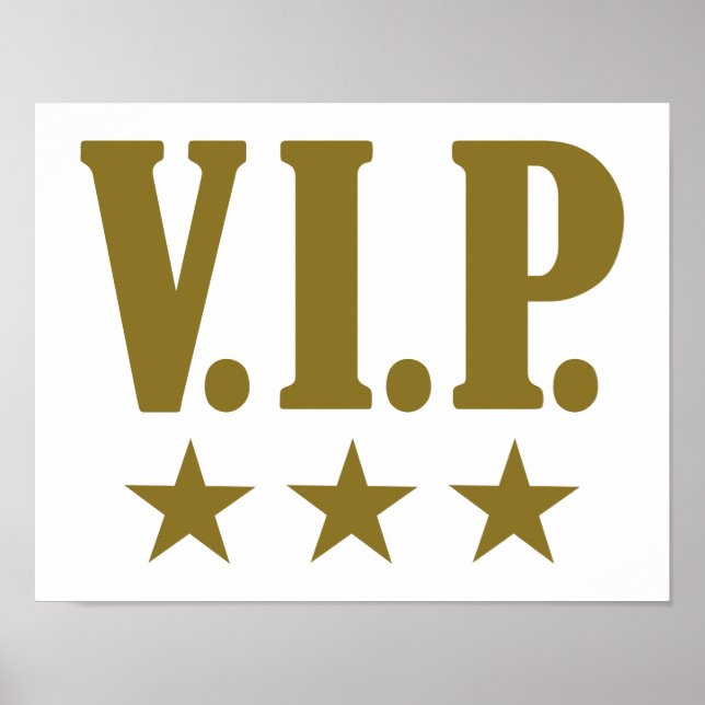 Poster étoiles VIP (Devant)