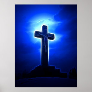 Poster Étonnante Crucifixion Jésus